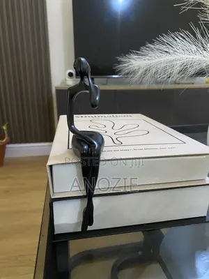 Elegant Contemplative Black Abstract Sculpture