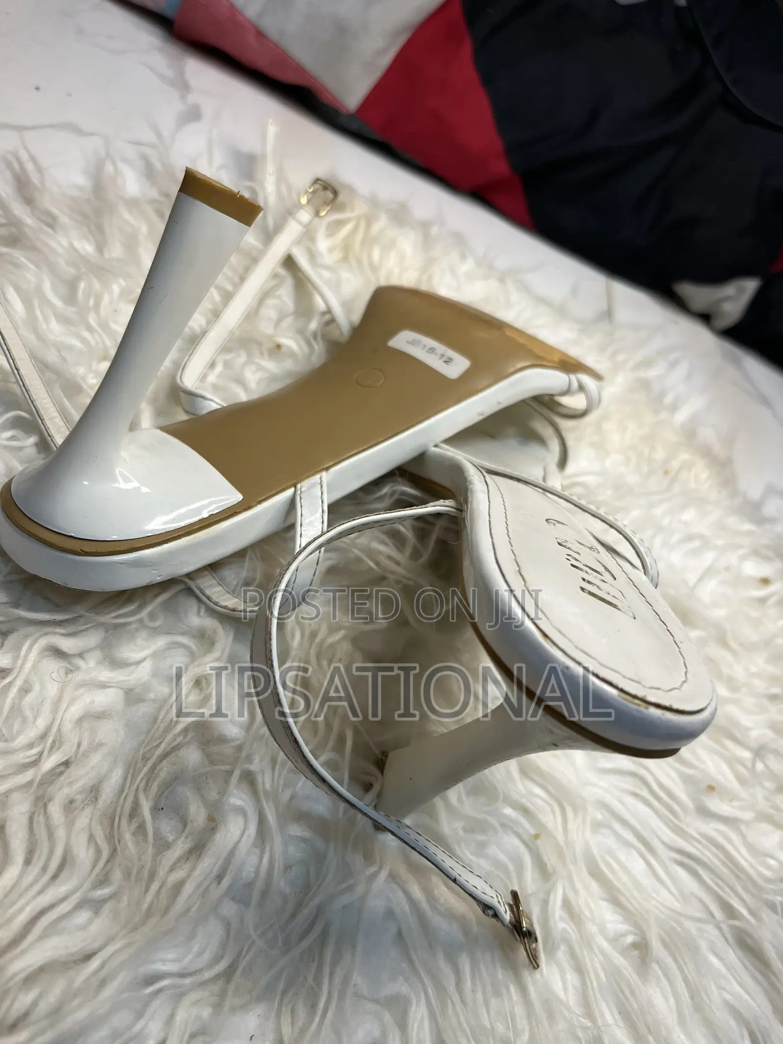 White Strappy Heels