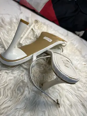 White Strappy Heels