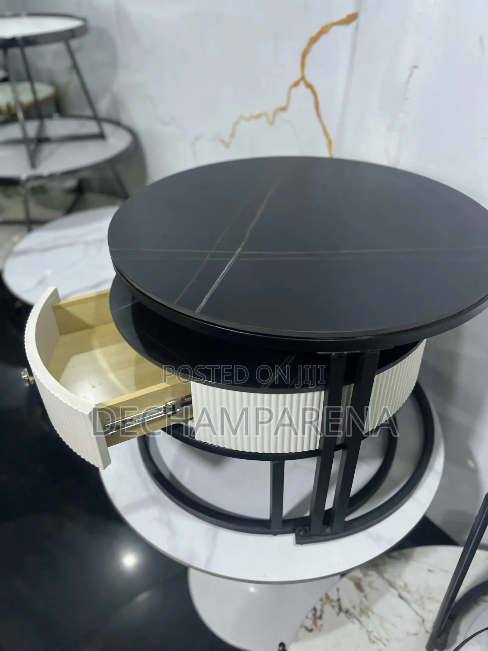 1 + 1 Square Shape Table With Drawer