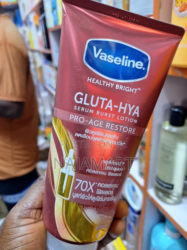 Vaseline Vaseline-healthy Bright Gluta-hya Serum Burst Lotion for sale -  NajaMart  Price:  17,500 on Jiji.ng [Ojo]