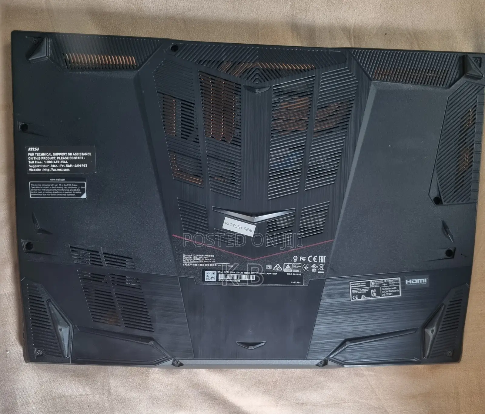 Laptop MSI GF65 Thin 10UE 16GB Intel Core i7 SSD 1.5T