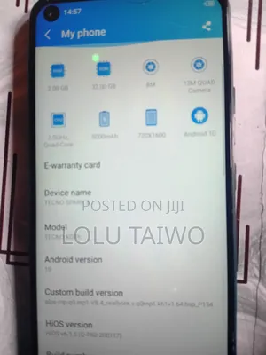 Tecno Spark 5 32 GB Blue