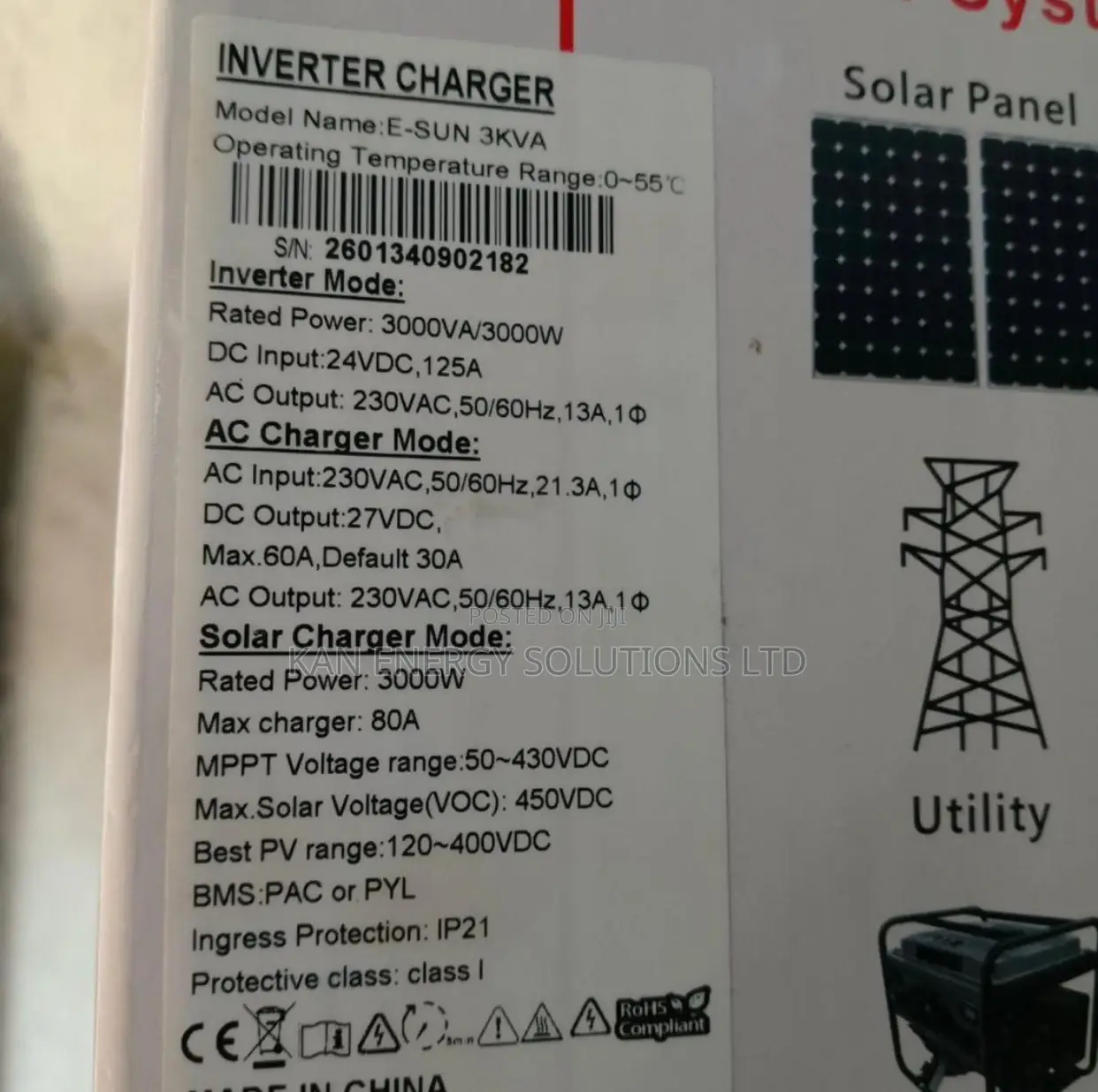 3kva Sako Hybrid Inverter
