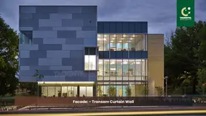 Transom Curtain Wall Facade