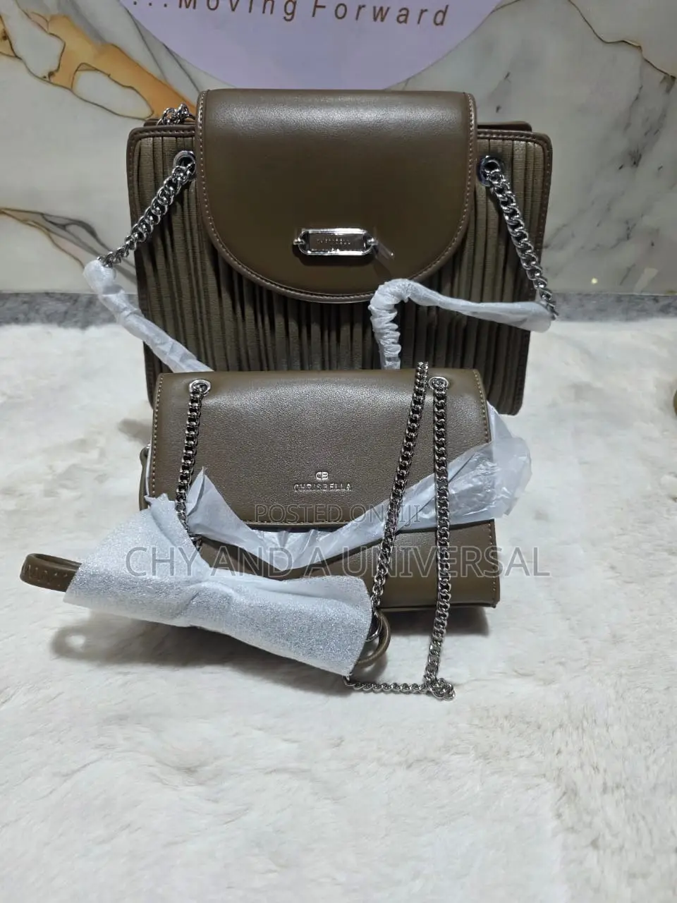 Beautiful Coffee Color Chrisbella Handbag