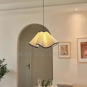 Japanese Cloth Flower Minimalist Creative Pendant Lamp