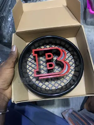 Black Brabus Grille Emblem for Mercedes G-Wagon, C-Class, E-Class