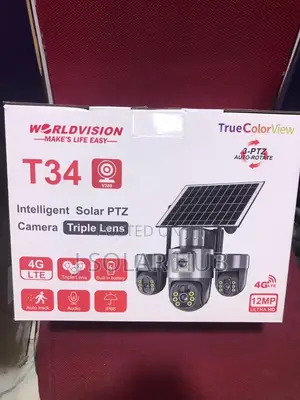 Triple Lens V380 Solar Security Camera
