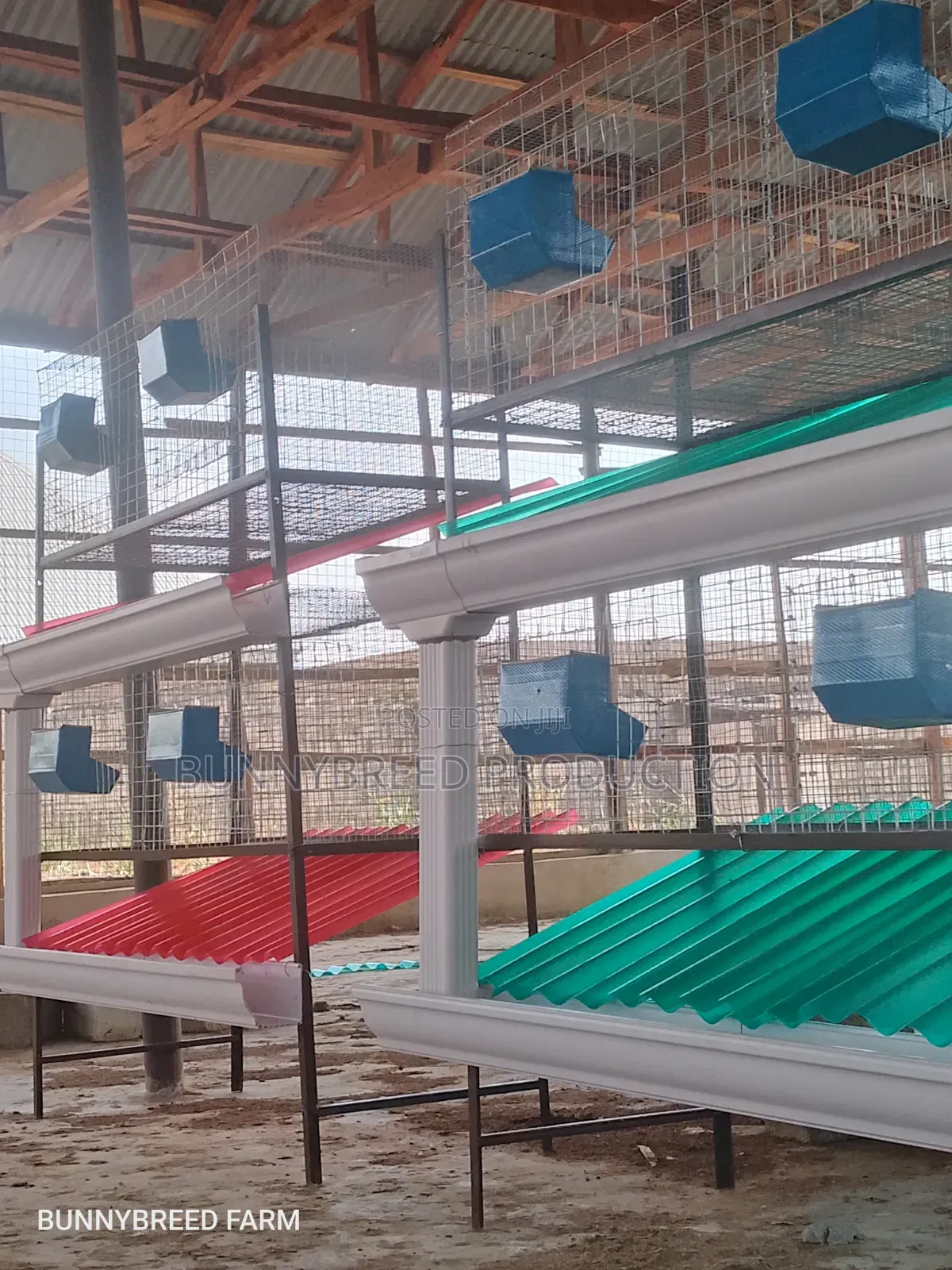 Modern Commercial Rabbit Cage – Strong, Spacious Easy to Maintain