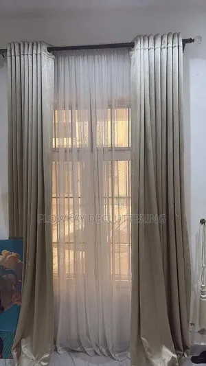 Turkish Curtains With Rods, Inner and Complete Accessories