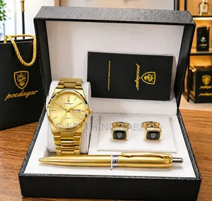 Poedagar Watch and Cufflinks Set