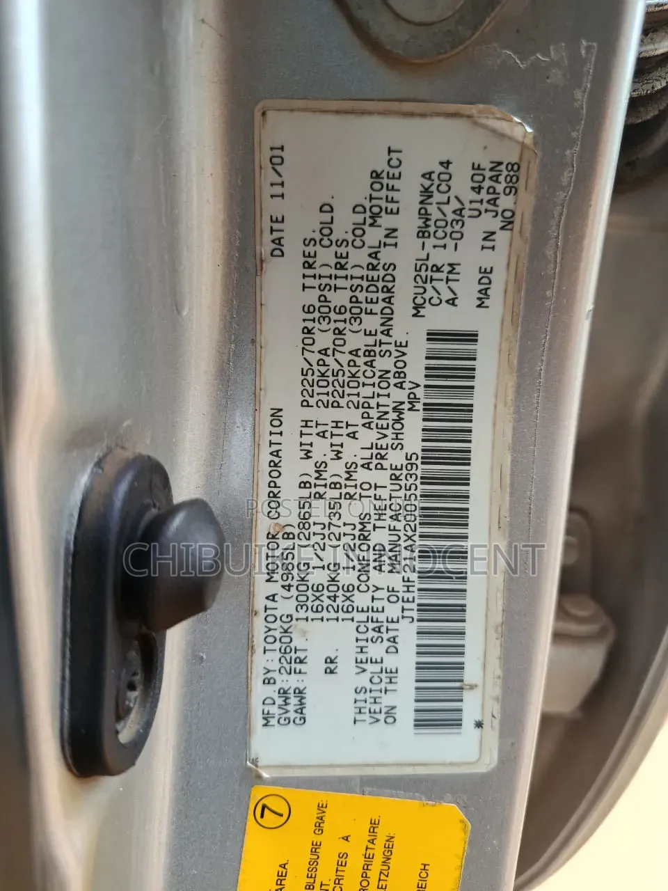Toyota Highlander 2002 Silver