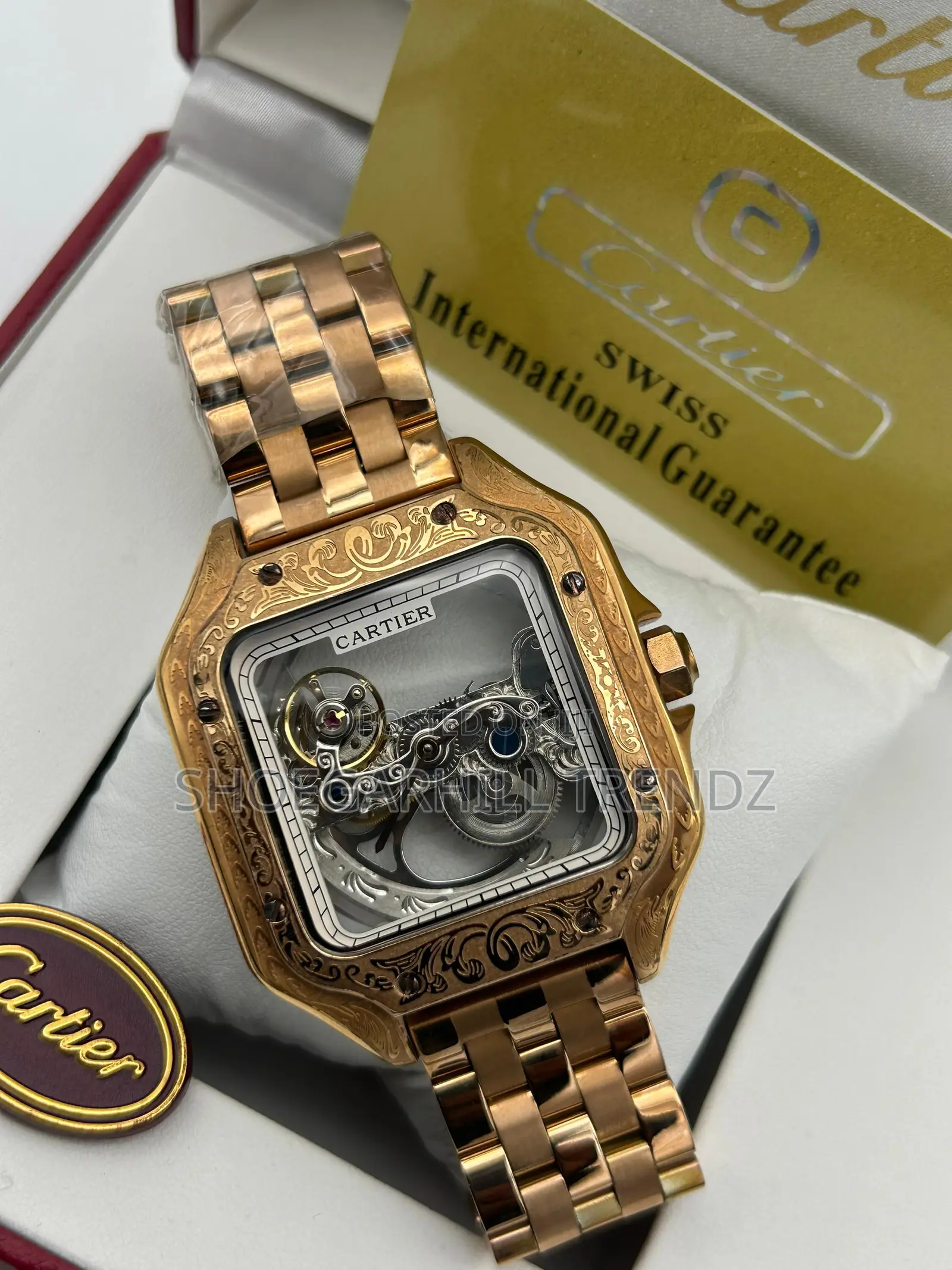 Cartier Two Tone Chain Watches