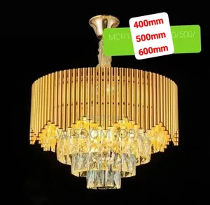 Bohemian-Style Gold and Crystal Chandelier Featuring a Black