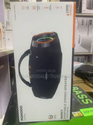 Porodo Soundtec Nancy Portable Stereo Speaker TWS Pairing - Black