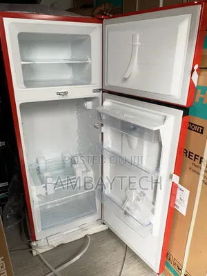 Hisense 204l Double Door Refrigerator – Red Finish With Dispenser