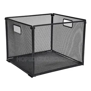 Metal Mesh Collapsible Wire Storage Basket
