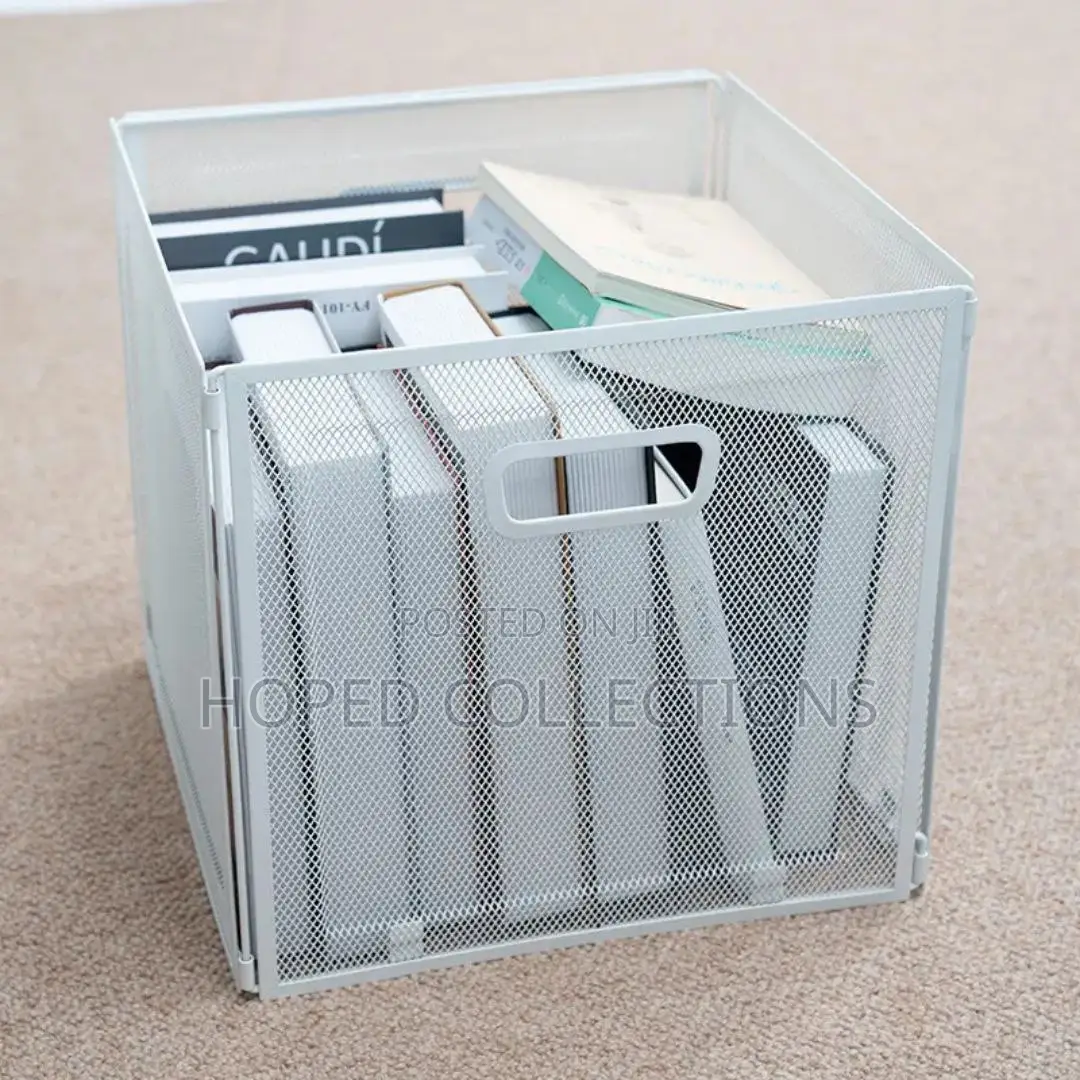 Metal Mesh Collapsible Wire Storage Basket