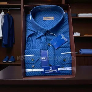 Blue Men's Dress Shirt