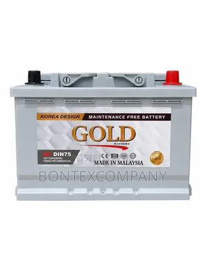 Gold Mf Din75 75ah Maintenance Free Battery