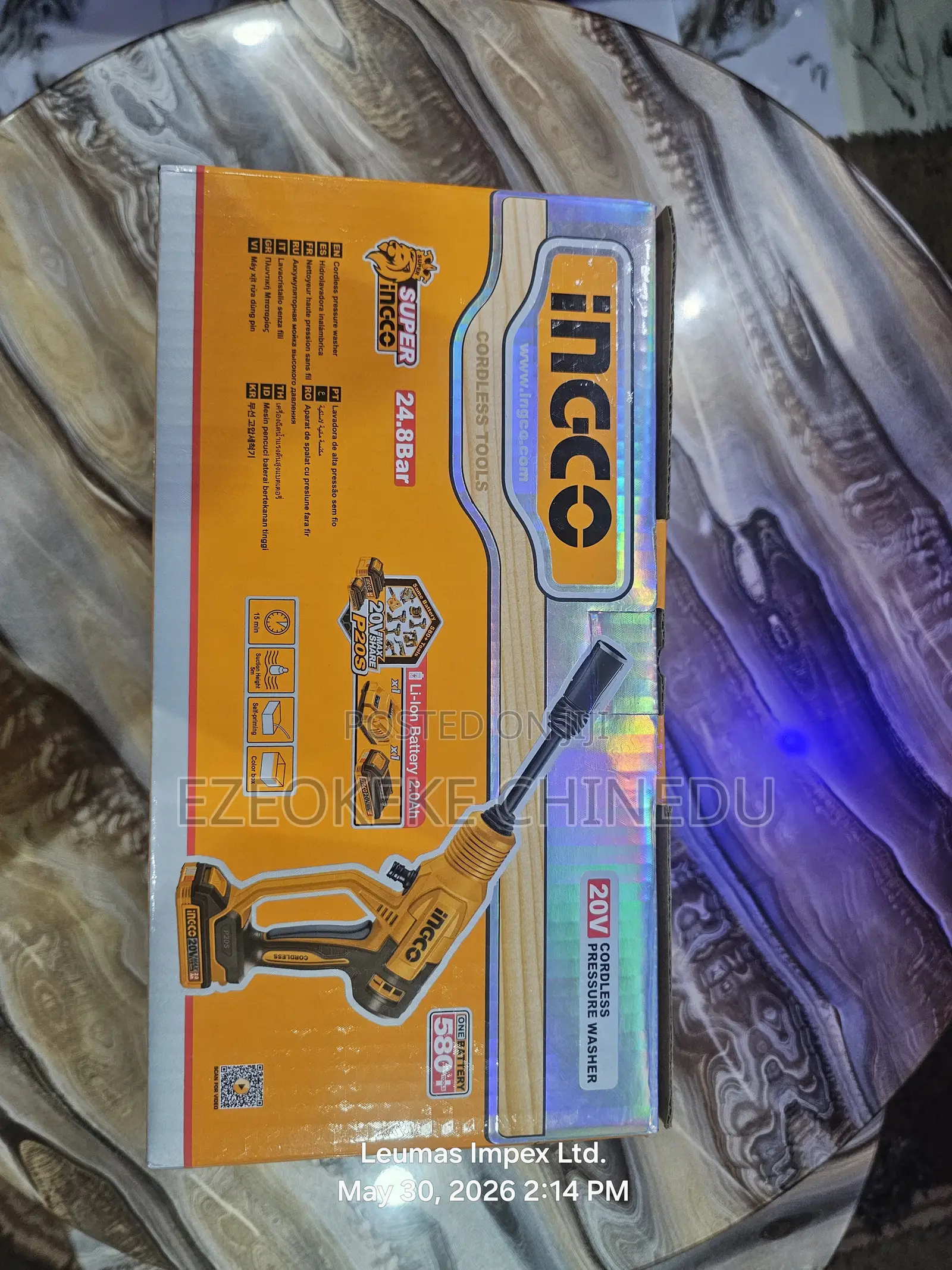 Ingco Cordless Pressure Washer