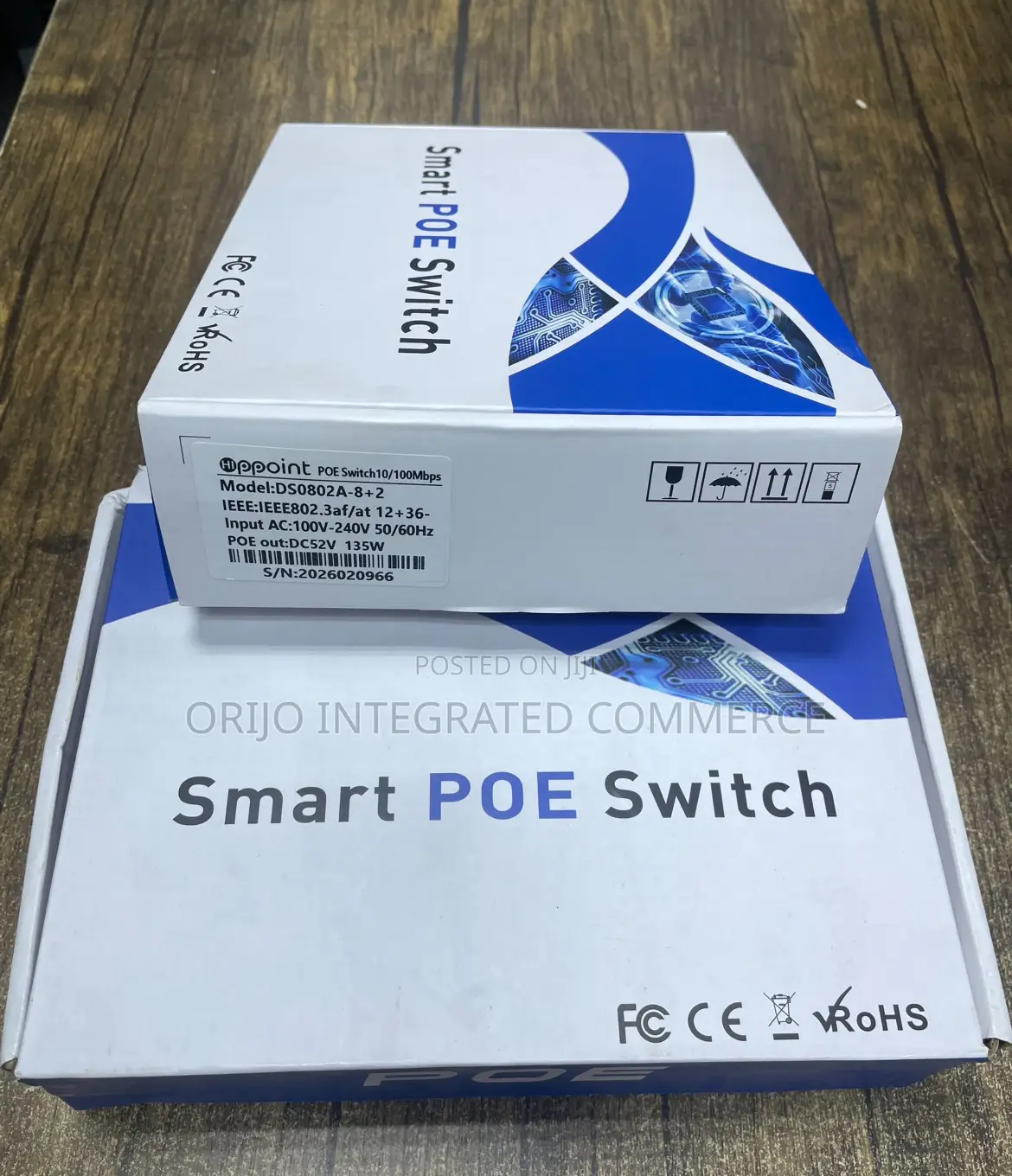 Hippoint Poe Switch10/100mbps Model:Ds0802a-8+2 8 Ports