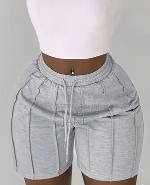 High-Waist Drawstring Athletic Short