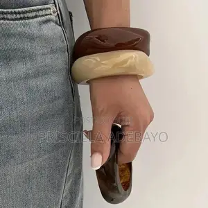 Neutral Color Acrylic Bangles