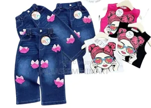 Girls Pink and Blue Two Piece Set