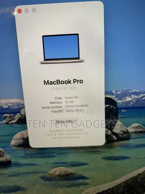 Laptop Apple MacBook Pro 2020 16GB Apple M1 SSD 512GB