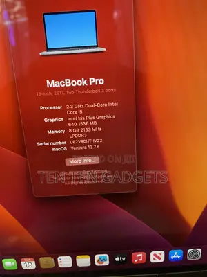 Laptop Apple MacBook Pro 2017 8GB Intel Core i5 SSD 128GB