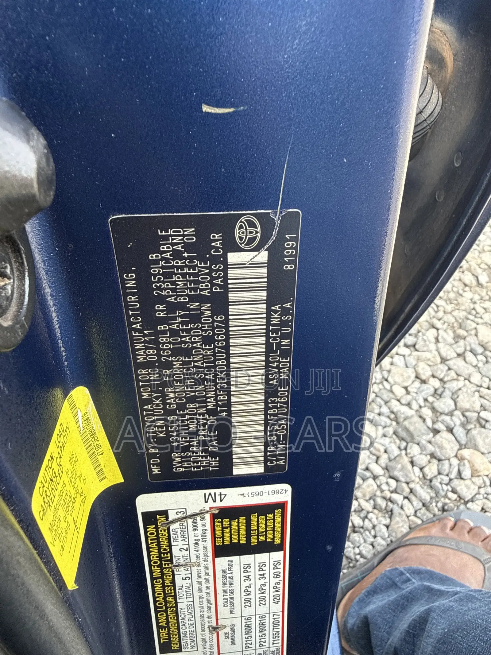 Toyota Camry 2012 Blue