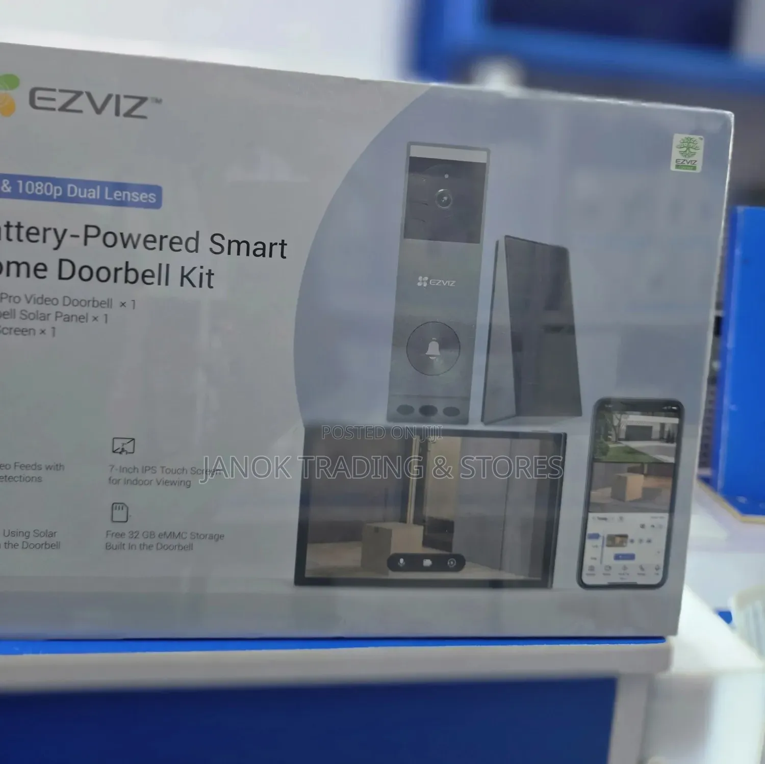 Ezvis Cs-Ep3x/Sd7 (Kit) Battery-Powered Video Doorbell Kit