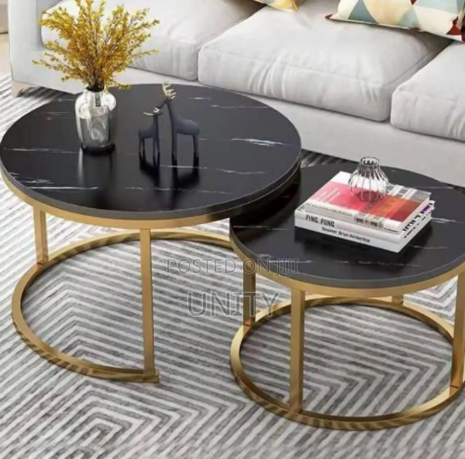 Imported Double Circle Center Table