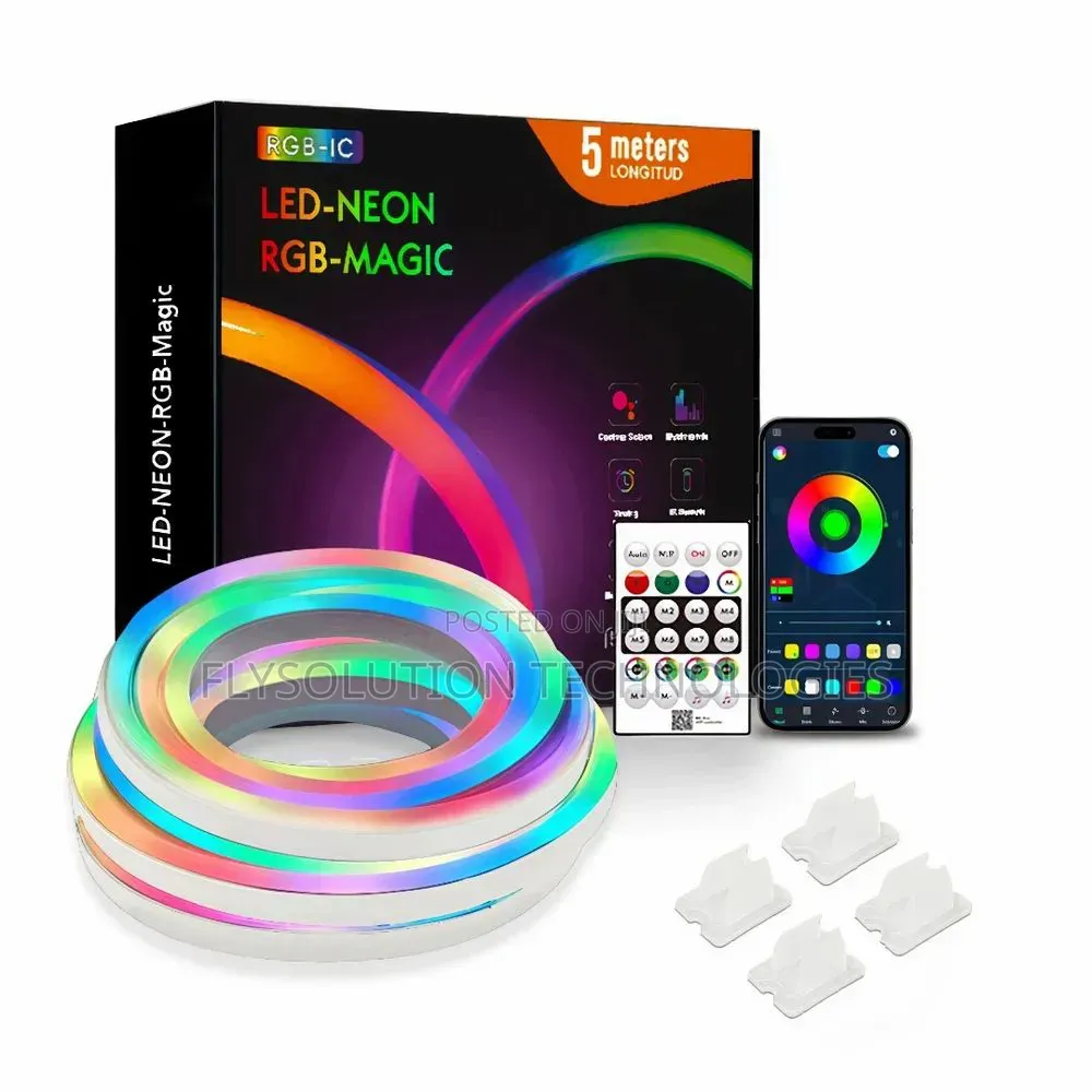 Smart Neon Rope Strip Light Remote and Mobile App Controlled