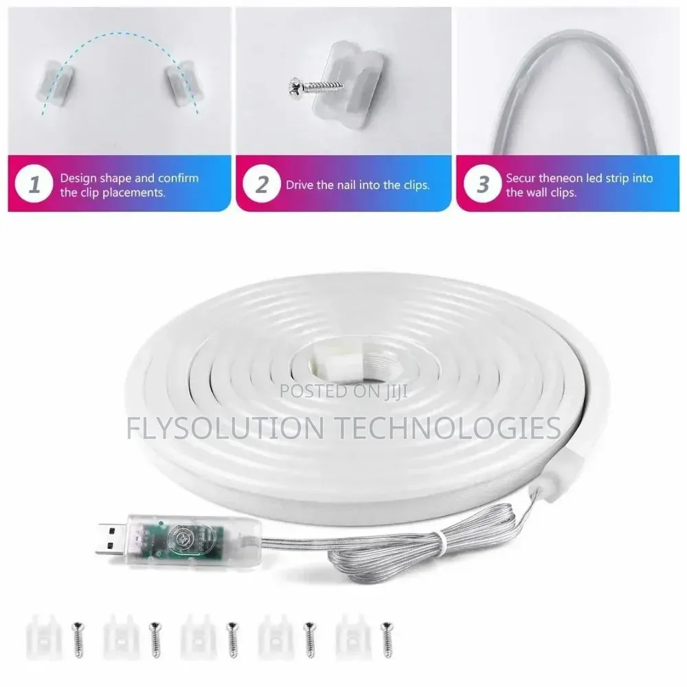 Smart Neon Rope Strip Light Remote and Mobile App Controlled