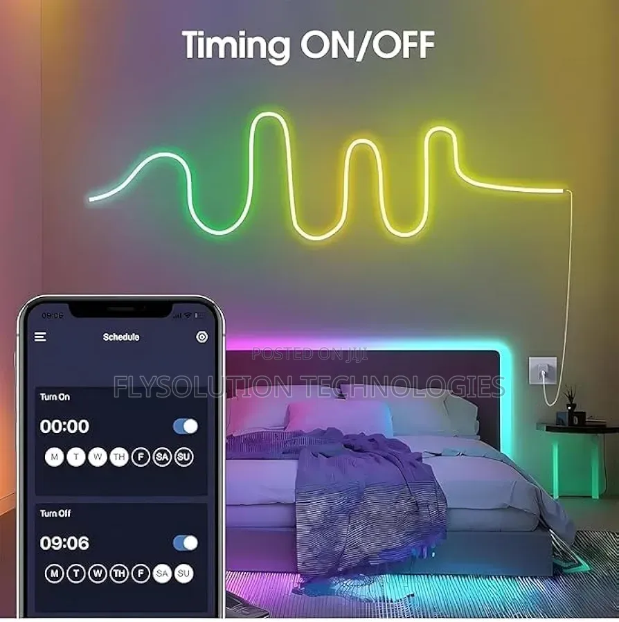 Led Neon RGB Multi-Color Magic Strip Light With App Remote Control