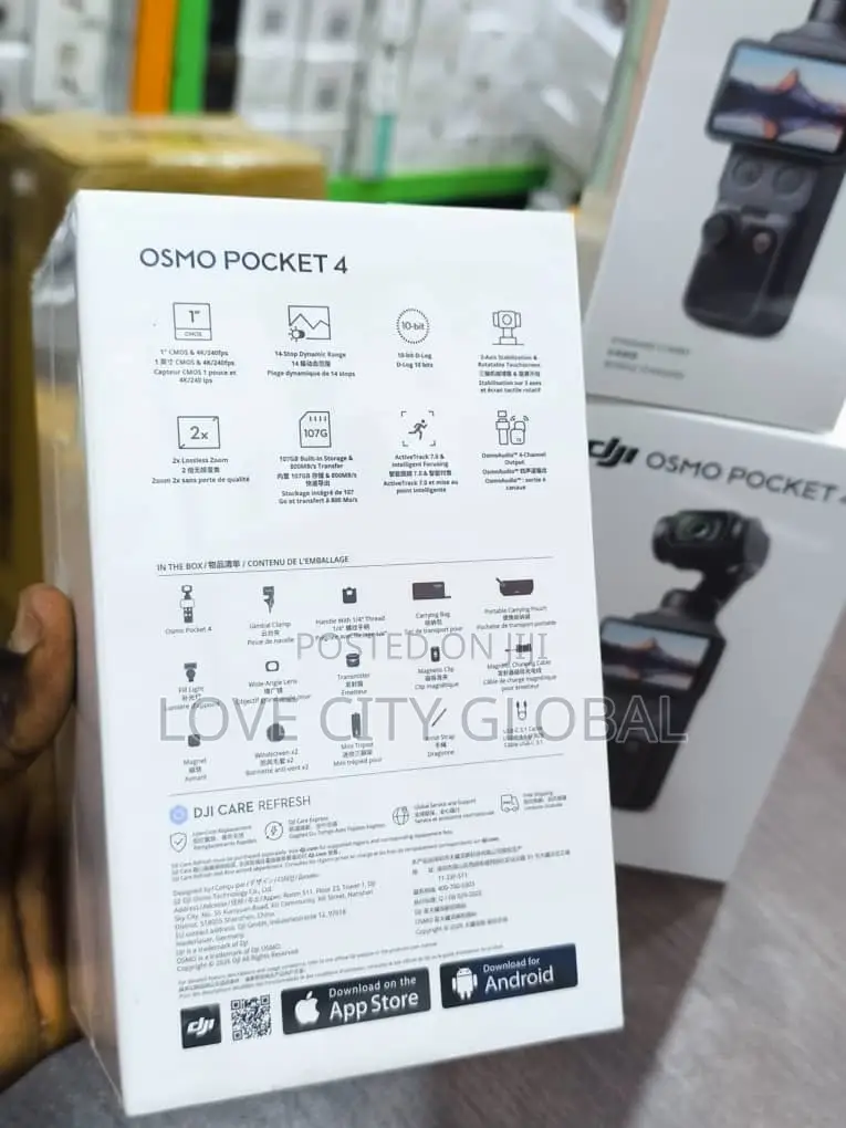 Dji Osmo Pocket 4 Creator Combo 240fps Action Mic Tripod Fill Light