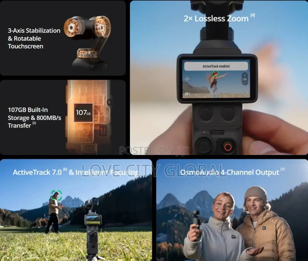 Dji Osmo Pocket 4 Creator Combo 240fps Action Mic Tripod Fill Light