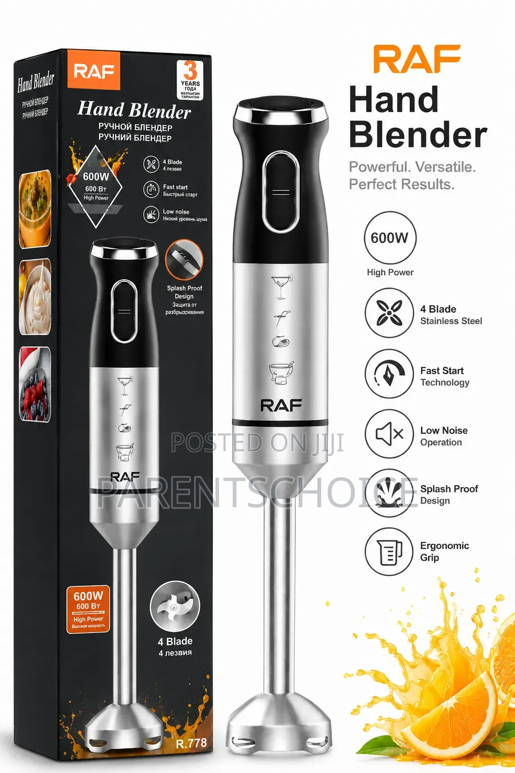 Raf Hand Blender R.778 – 600w
