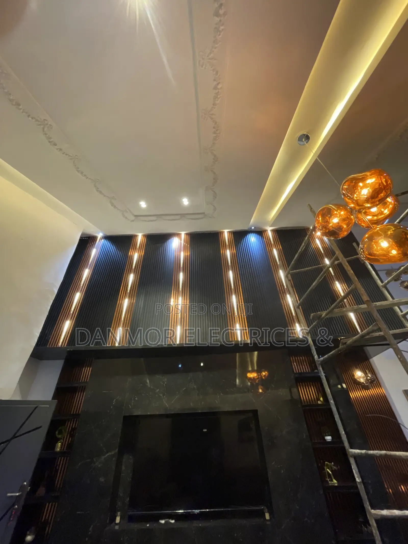 Pop Ceiling Led Light + House + Profile Light House Wiring