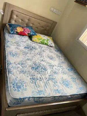 Neatly Used 4x6 Bed Frame and Mattress for Sale