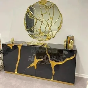 Contemporary Mirror Console Table