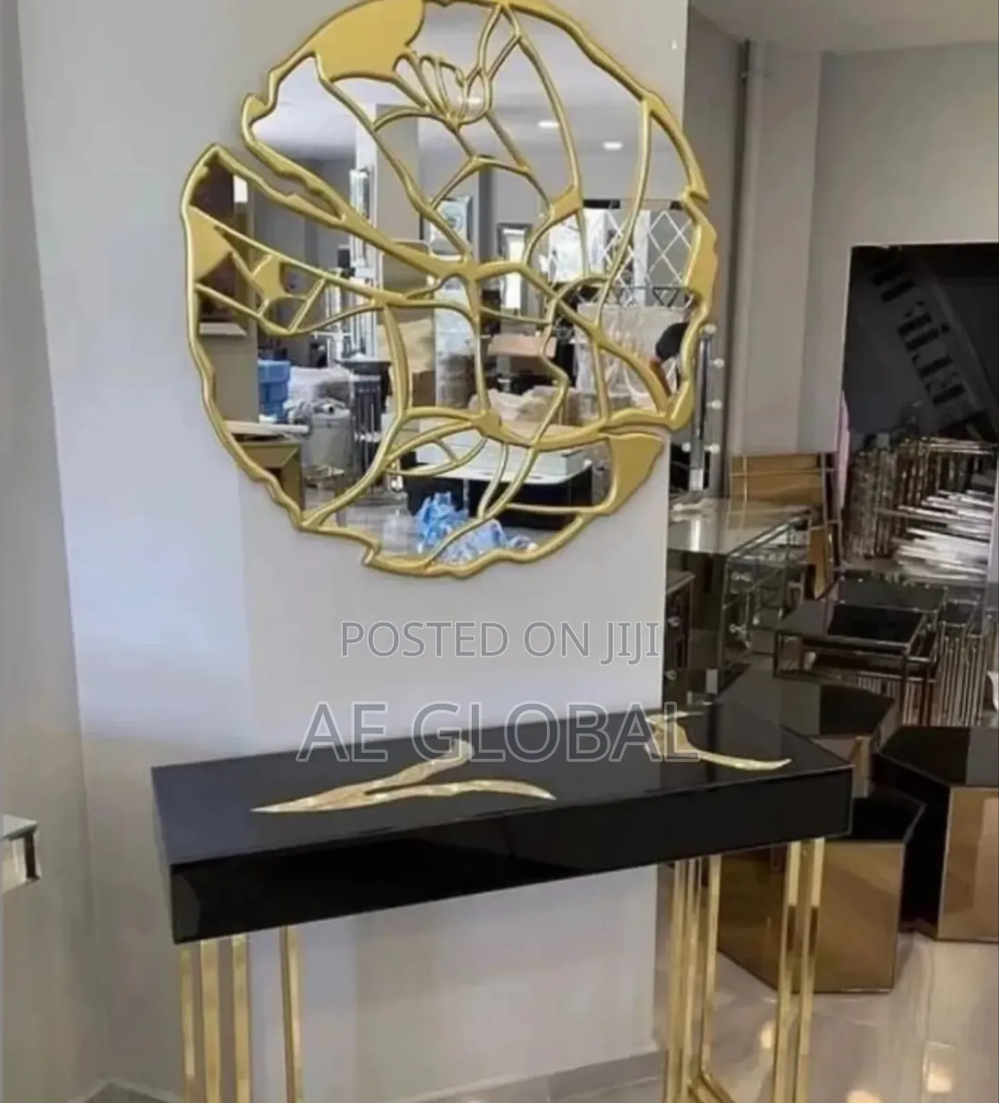 Vanities Mirror Console Table