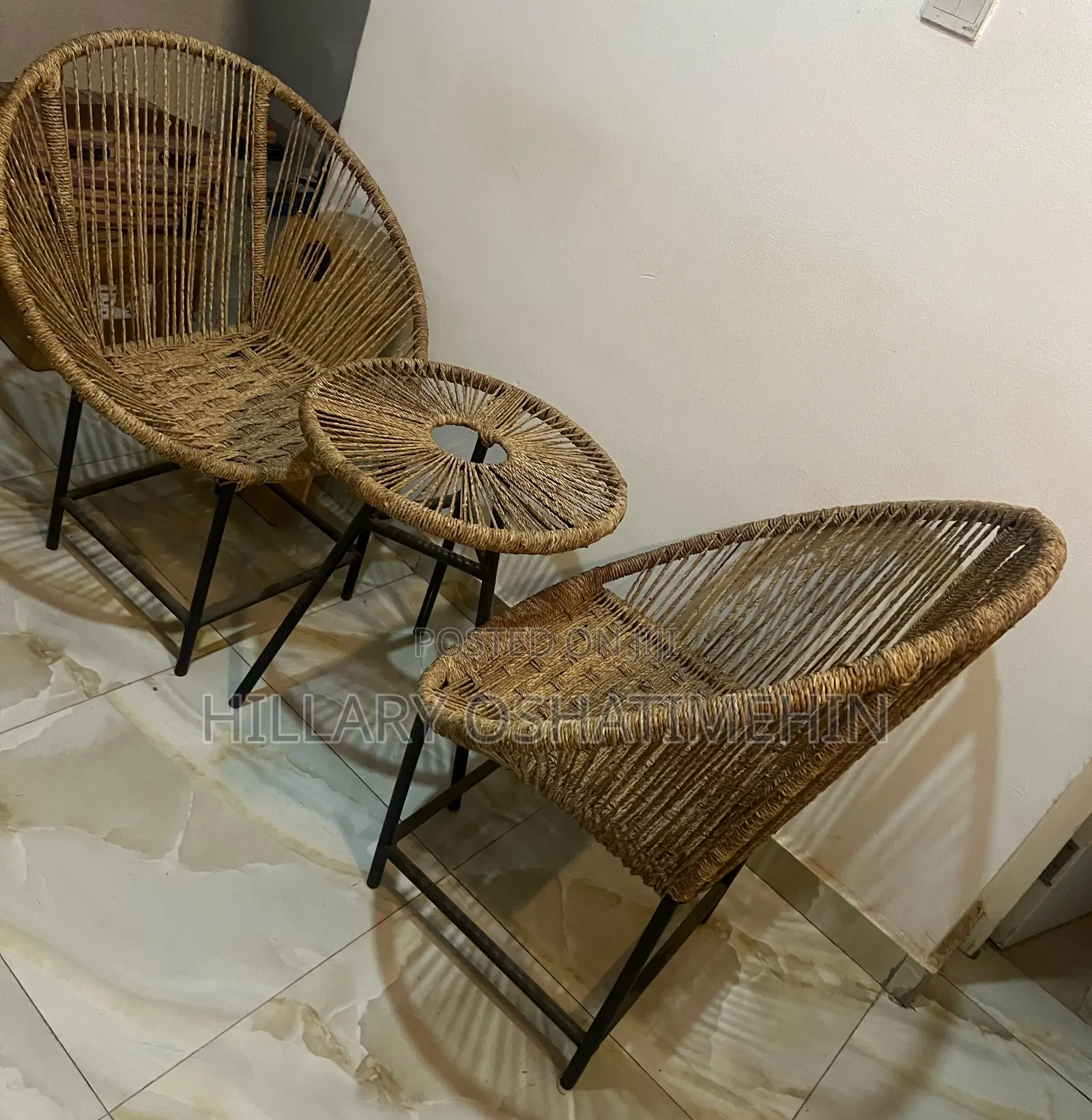 Raffia Chairs and Table