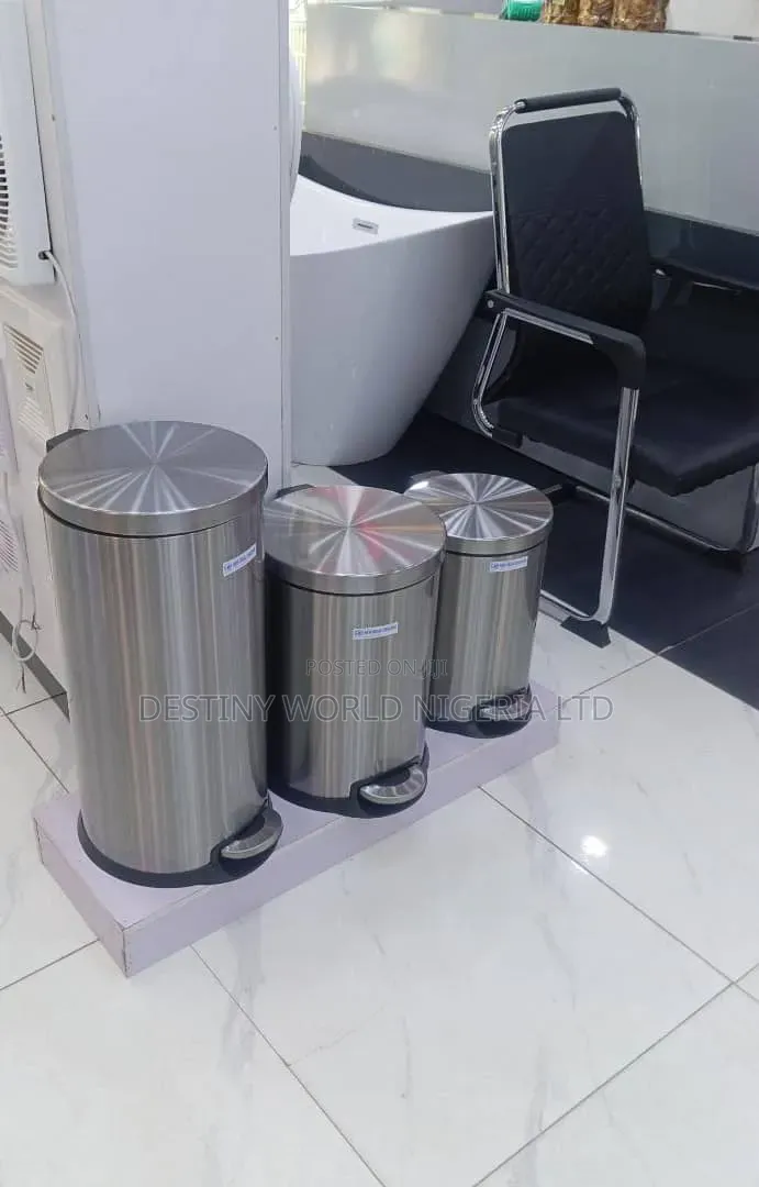 Stainless Steel Pedal Bins.