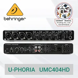 Behringer U-Phoria Umc404hd 4x4, 24-Bit/192 KHZ Usb Audio Interface
