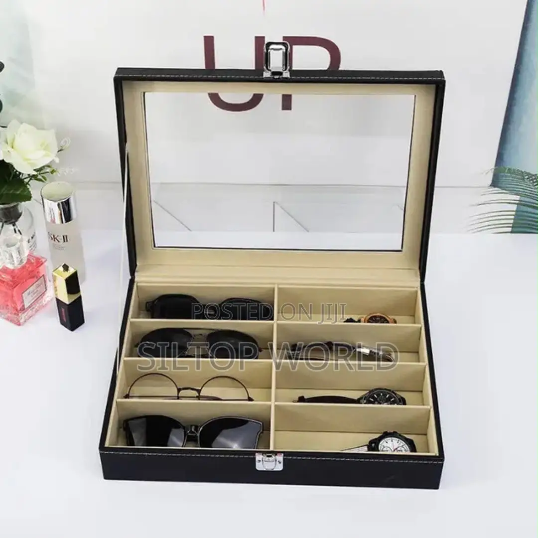 Multipurpose 8 Slots Sunglasses Storage Box