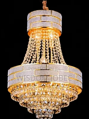 Generic Crystal and Gold Led Chandelier.